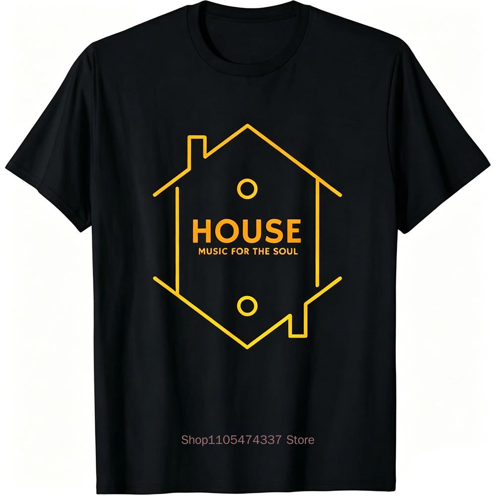 Deep House Musik Kunst Minimalistisches Design Für Dj Raver Edm T-Shirt Individuell Bedruckte Grafik-T-Shirts Vintage T-Shirt Camisas