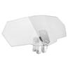 Déflecteur pare-brise moto - VP17 - Réglage hauteur 6 cm - Fixation clips sans perçage - Plexiglas clair anti-rayures