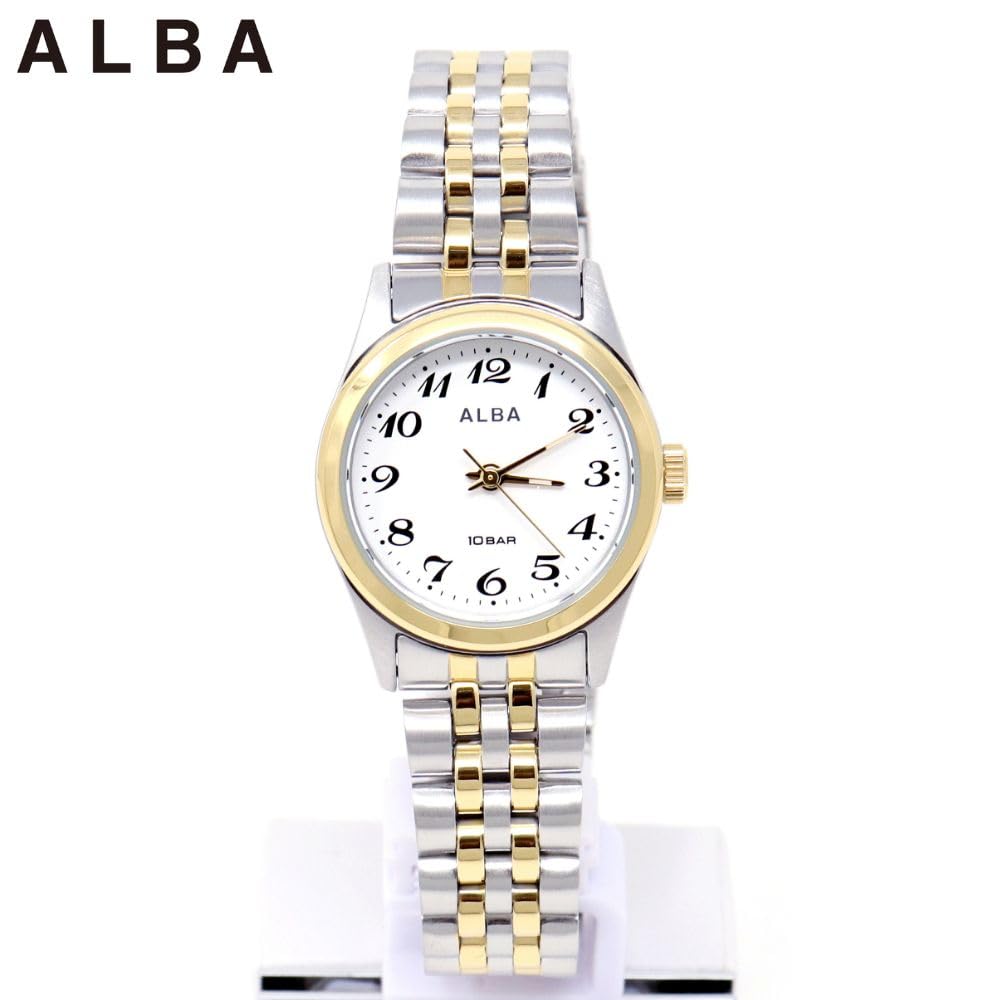 Seiko Watch Alba Watch Quartz Stainless Steel Reinforced Waterproof for Daily Life Analog SEIKO ALBA Color Women's (10 ATM) (Combination (AEGK427))