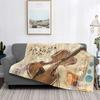 Abstract Cello Blanket Super Soft Warm Light Thin Abstract Cello Music Musician Instrument