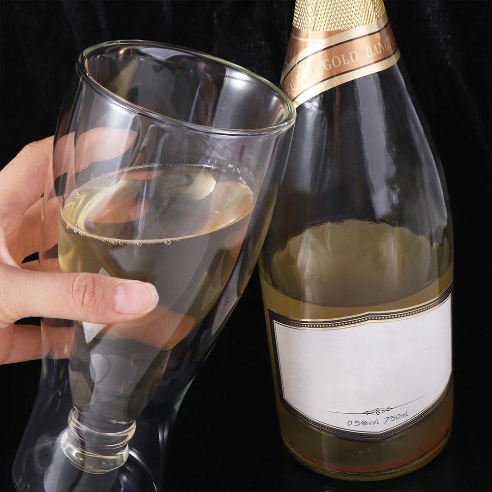 High Temperature Resistance Wine Bottle Bottle Style Champagne Cup Wineglass Coffee Mug  Tea