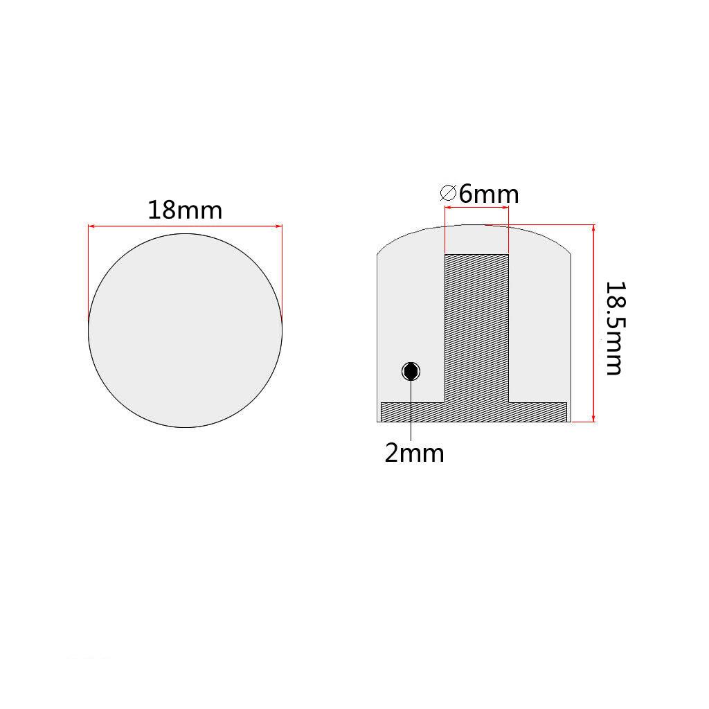 3pcs/4pcs Metal Dome Knobs Electric Bass Guitar Knobs Volume Tone Control Knobs with Wrench Bronze/BK/CR/GD/Black Nickel