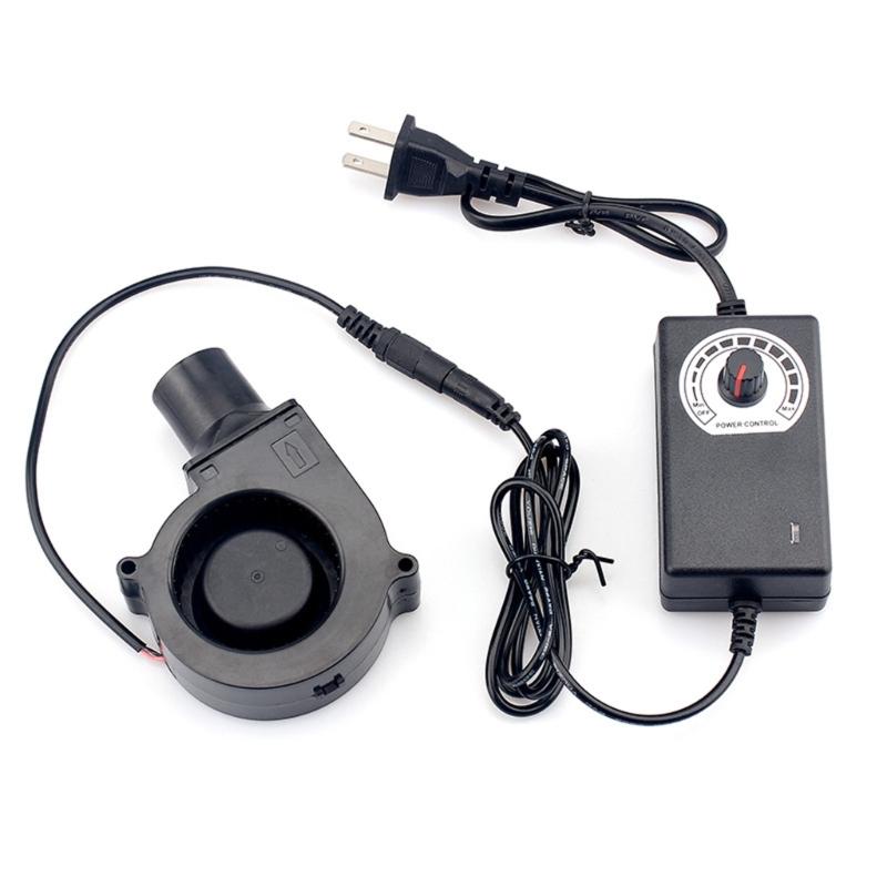 BBQ Air Movers Blower Fan,Variable Speed Centrifugal Fan with Speed Controllers Camping Charcoal Starte Fan