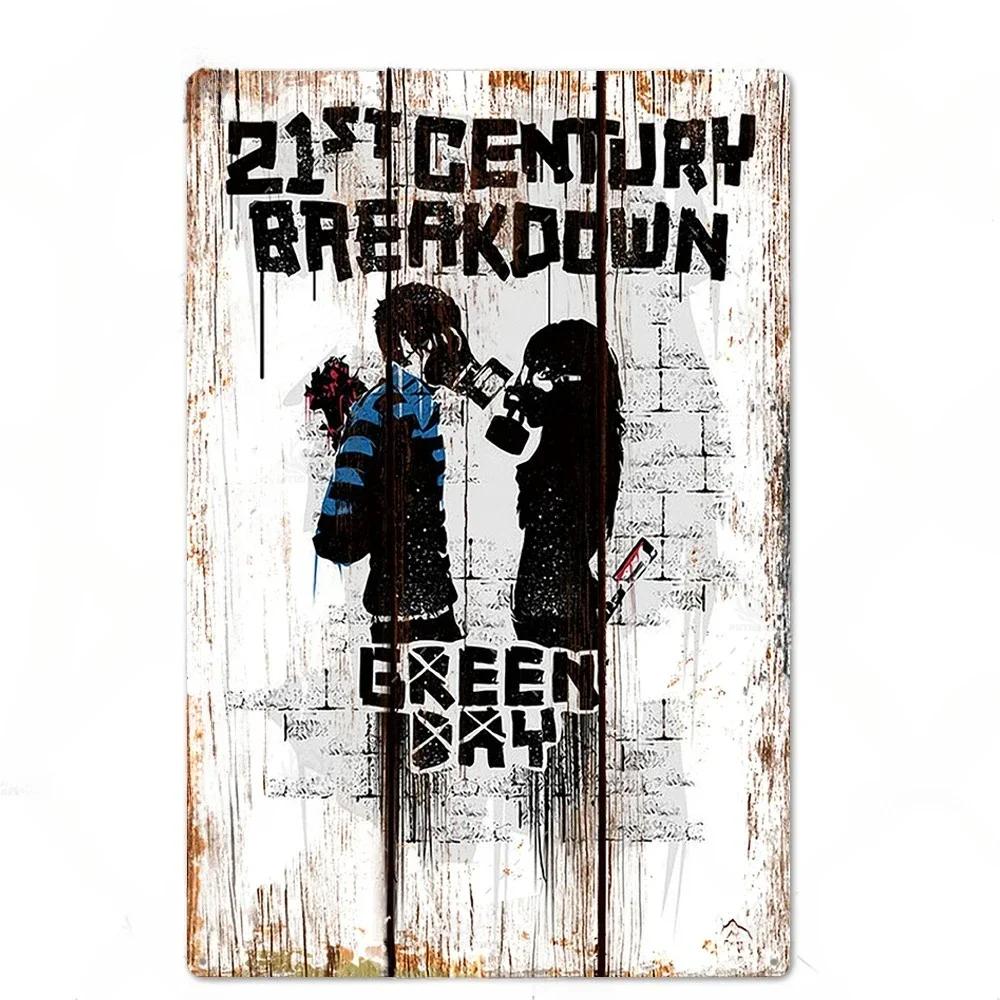 Rock Band Posters Decor Metal Signs Vintage Metal Tin Sign Plaque Metal Wall Plate Bar Club