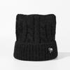 Cartoon Cat Ears Thick Knitted Hat Women's Bow Wool Hat Warm Hat