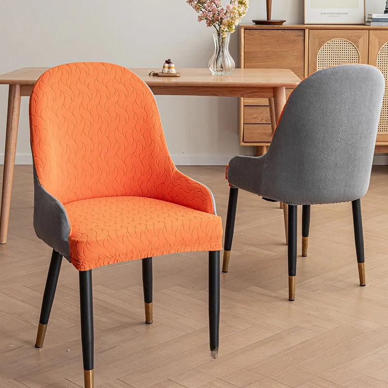 

1/2/4/6pcs Short Velvet High Armchair Cover Stretch Dining Chair Slipcovers Washable Kitchen Chair Covers Home Decor Seat Case 1pc