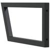 Washbasin Mounts 2 pcs Black Trapezoidal Steel