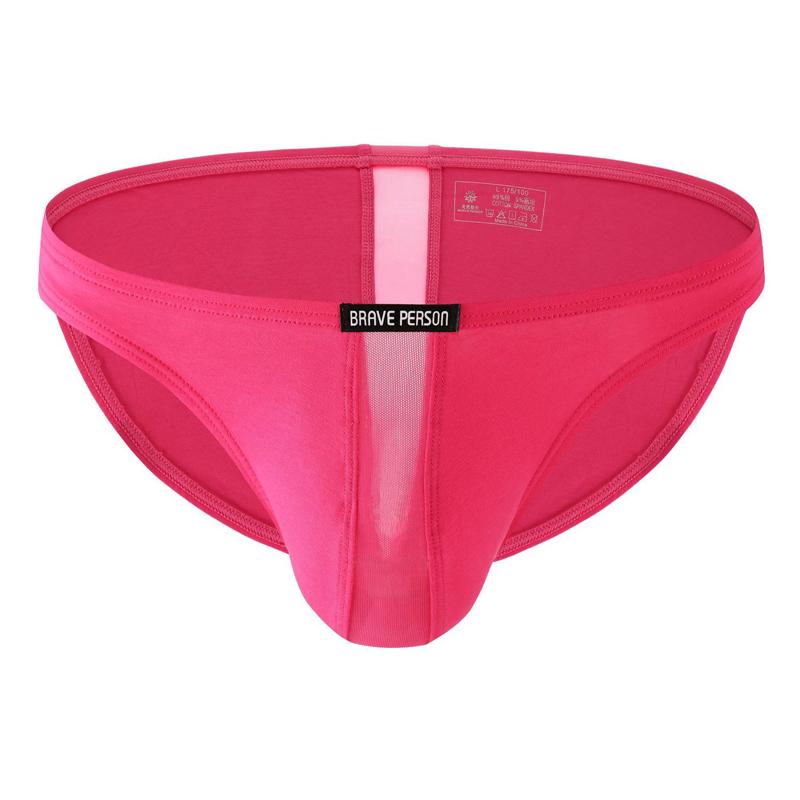 Herren Niedrig sitzende Baumwoll-Slips Dünn Weich Einfarbig Unterwäsche Komfort Atmungsaktiv Hauteng anliegende Slips