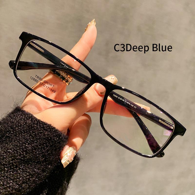 Xbora TR90 Spectacle Frames for Large Faces, Unisex, Oversized, 150mm, Ultralight, Casual, Optical Prescription Eyeglasses 12880