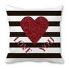 Home Decor Valentine'S Heart Love Wild Decorative Pillow Covers Pattern Cushion Cover Suitable For Sofa Bedroom Car Pillow Cover