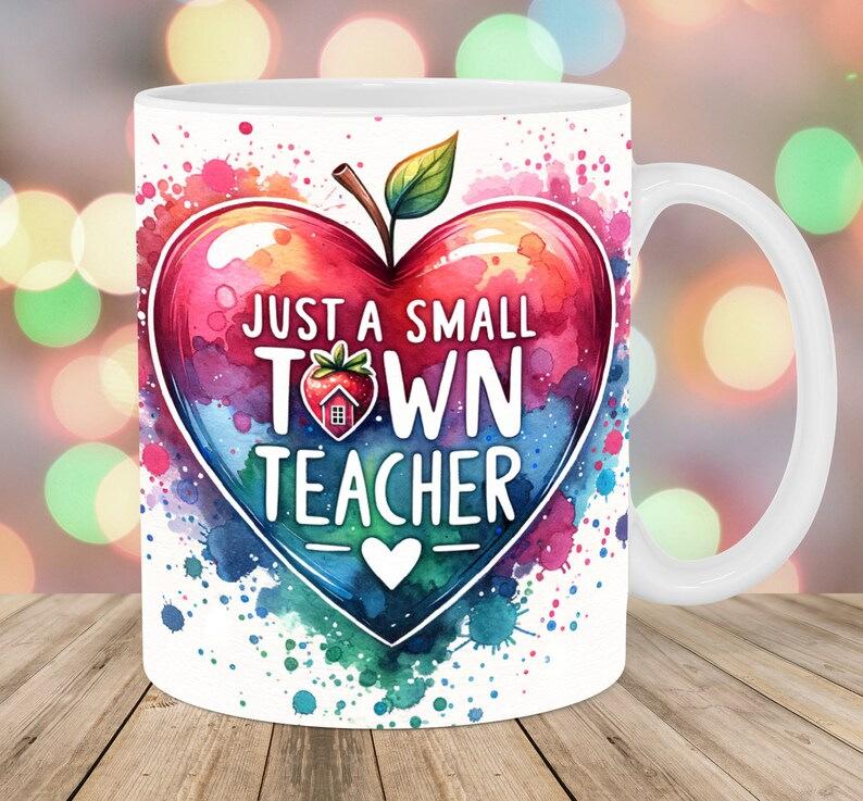 The Best Teachers Teachers' Day Ceramic Coffee Mug Sub-Book Water Cup Book Apple Pencil Gift