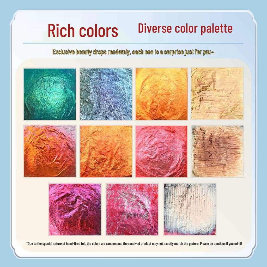 Handmade Colored Gold Foil Paper for DIY Craft and Rock Painting