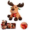 Adorable Christmas Elk Plush Toy Soft And Cuddly Deer Plushie Doll For Festive Decor