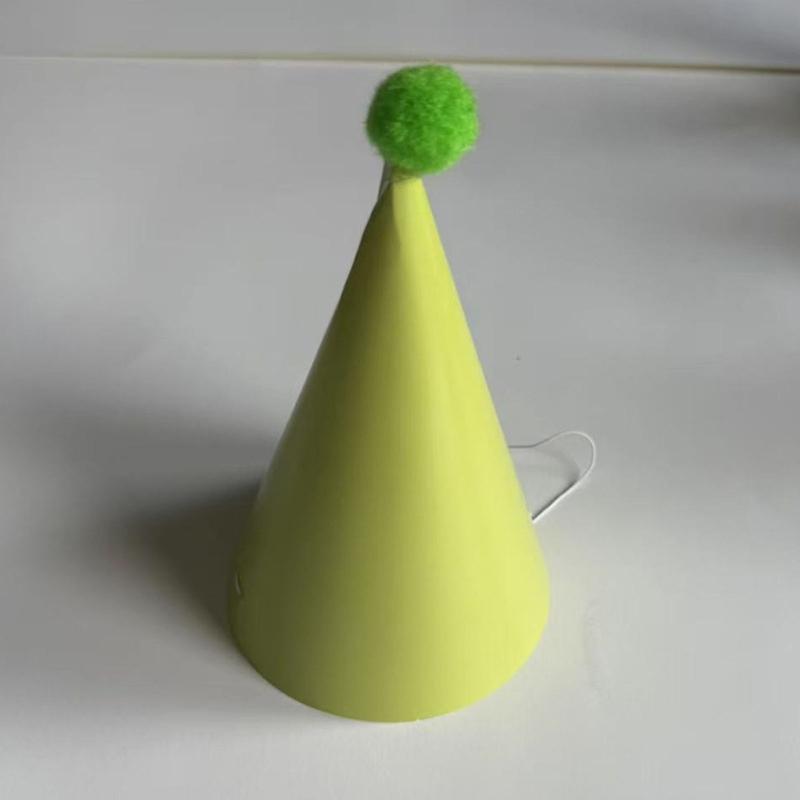 Random Color Hat with Pompoms Colorful Celebration Headpieces Suitable For Birthdays And Themed Celebration