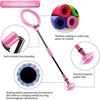 Jumping Ball with LED Light for Kids - Flashing Jump Ring, Spinning Gyro, Foldable