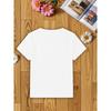 European sizes Cute Girls' Printed Short-Sleeve T-Shirt, Spring/Summer Lightweight Loose-Fit Versatile Half-Sleeve Top for Little Girls