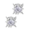 Zircon Star Clip On Earrings Fashionable Rhinestones Geometric Ear Cuff Stylish Ear Accessories for Fashion Enthusiasts