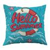 High Definition Printed Letters Pillow Cover Outdoor Vacation Atmosphere Living Room Bedroom Sofa Cushion Lumbar Cushion Cover