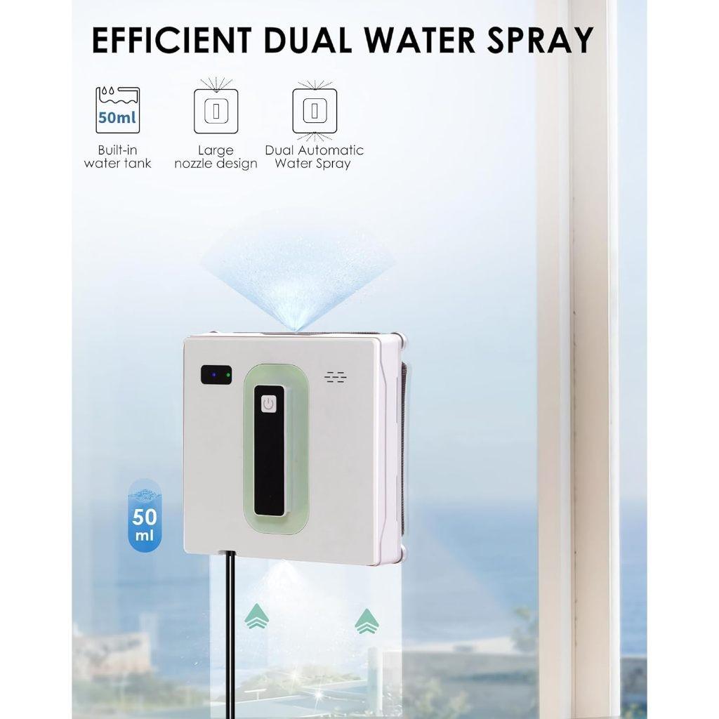 Dual Water Spray Window Cleaning Robot Remote Control Automatic Window Cleaner Robot App Control Robot Window Washer