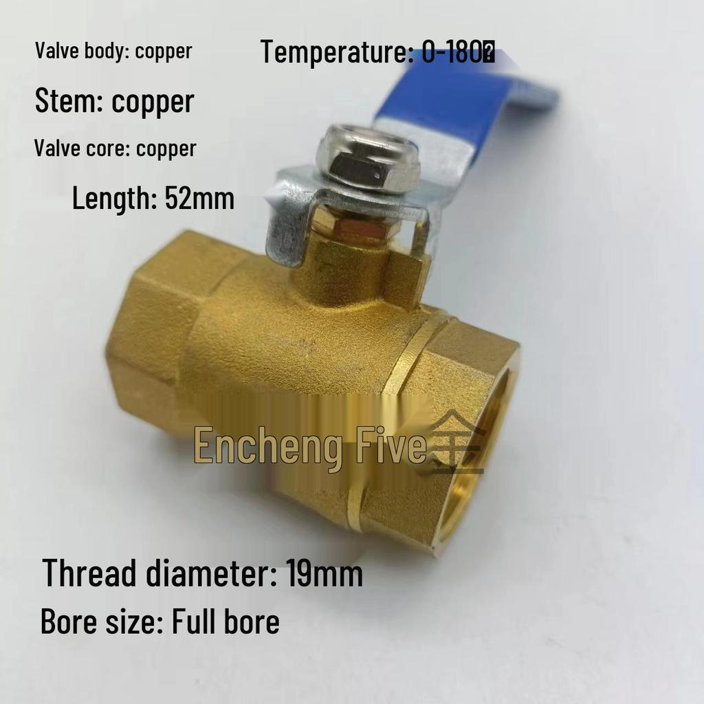 Mosiężny zawór kulowy odporny na wysokie temperatury - 4 punkty DN15, 6 punktów DN20, 1 cal DN25, do wody wodociągowej