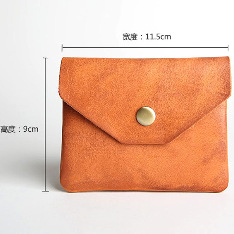 Portable Leather Coin Bag Purse Vintage Key Card Storage Pouch for Coins Earphone Holder Mini Wallet for Women Men