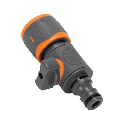 Enkele Nippel Overgegoten Snelkoppeling met Schakelaar, 3/8" 1/2" 3/4" Waterslangkoppeling