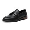 Spring and Autumn Tassels Loafers Pointed Toe Designer Leather Shoes High-quality Low-heel Business Formal Casual Derby Shoes