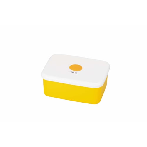 

Tatsumiya OBENTO Long Rectangular Single-Tier Bento Box with Egg, Size: Approx. W16.1cm, D11.5cm, H6.2cm, 30139