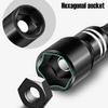 Electric Wrench Magnetic Hex Socket Bit 6-14mm Chromium Vanadium Steel Screwdriver Adapter For Drill Power Tools DIY Repair Use