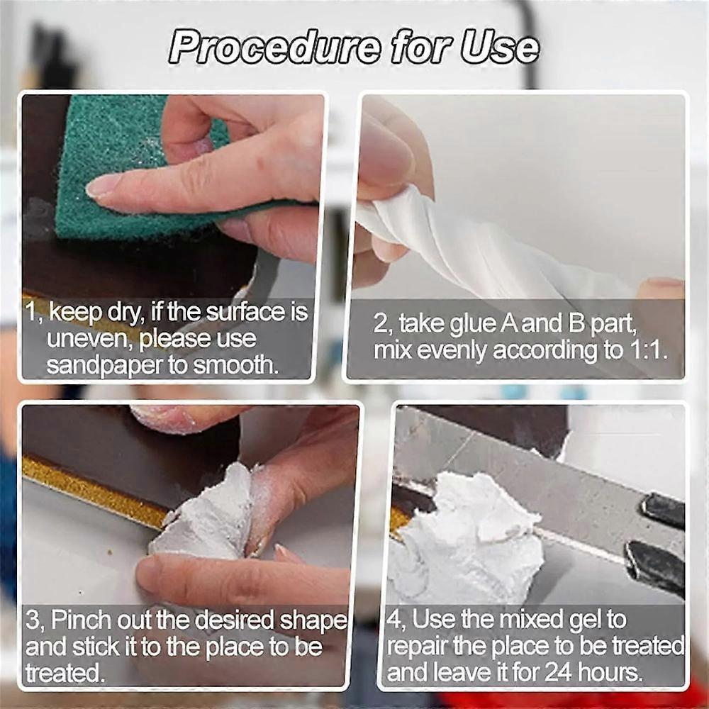 Heavy-Duty Iron Mud Adhesive for Repairs,Plastic Steel Repair Mud Iron Adhesive