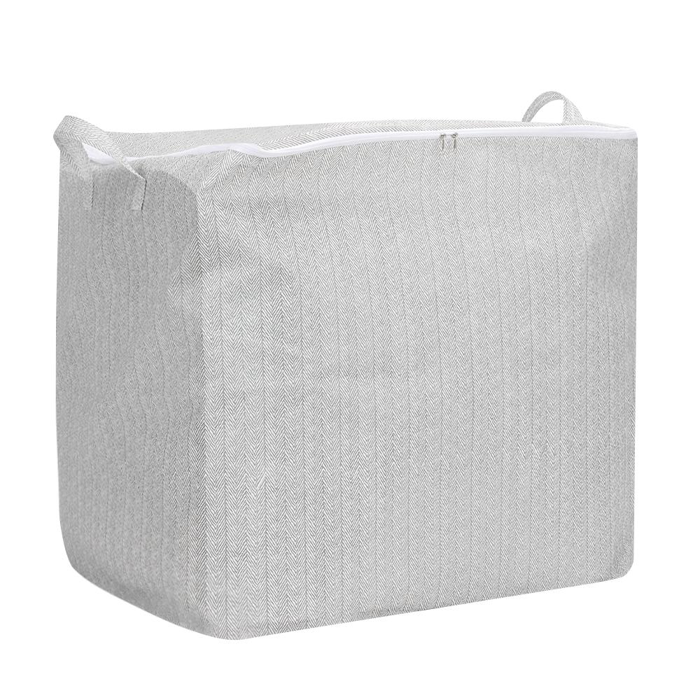 Large-Capacity Quilt Storage Basket With Handle Wardrobe Sorting Storage Bucket  for Travel