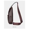 Men's PU Leather Chest Bag - Large Capacity Crossbody Sling Bag,Shoulder Bag, Adjustable Shoulder Strap for Travel & Outdoor Use