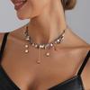 Geometric Multi Star Charm Necklace Women'S Luxury  Spicy Girl Style Jewelry Accessories