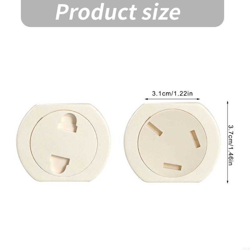10Pcs Socket Protector Plastic Plugs with Closing Design Safety Outlet Plug Covers For Electrical Power Outlets M4YD