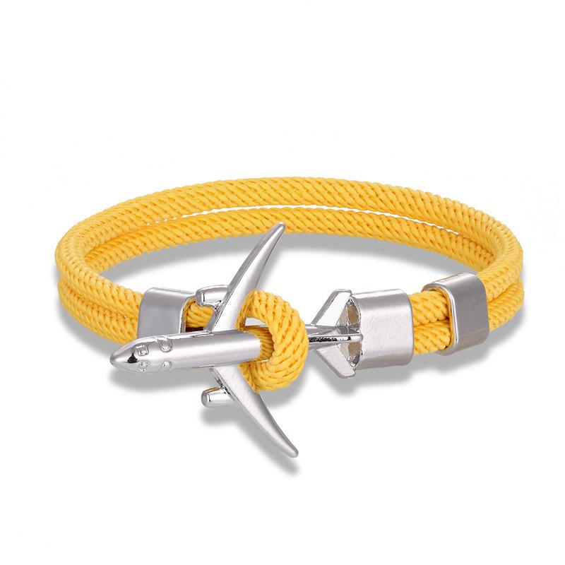 Trend Jewelry, Wind Jewelry, Men'S Polyester 550 Umbrella Rope Airplane Bracelet