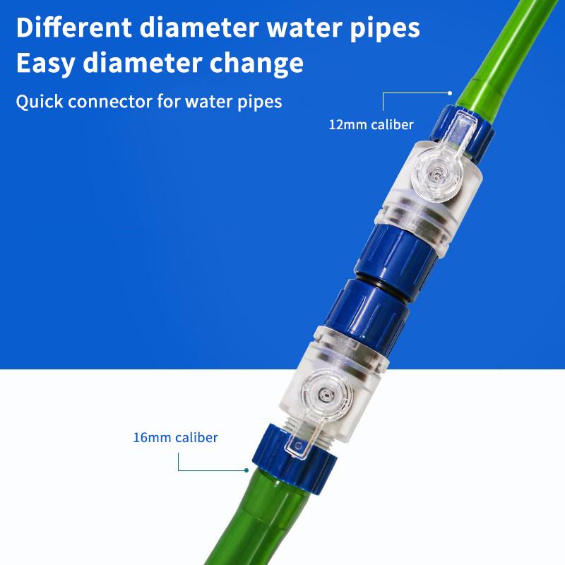 Aquarium Filter Water Valve Hose 12Mm/16Mm/20Mm Single/Double Tap Quick Release Connector Fish Tank Filter Replace Accessories