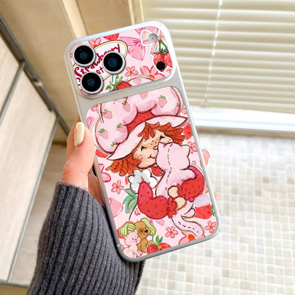 Animated S-Strawberry S-Shortcake For IPhone 17 Pro 17 Pro Max Rear Skin Wrap Decal Protective Sticker