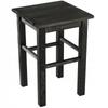 KADAX Sgabello in Legno da Cucina Sgabello Sedia 43,5cm Solido Nero