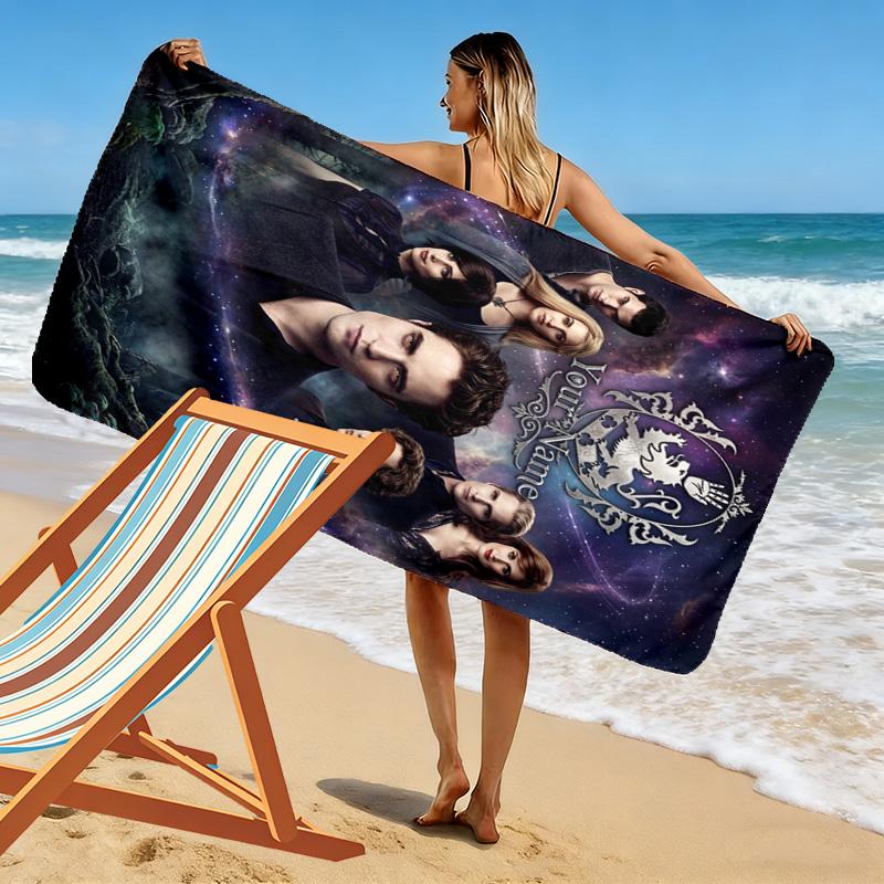 Name Custom Twilight Print Beach Towel, Large Soft Quick Dry Towel for Beach Camping Swimming