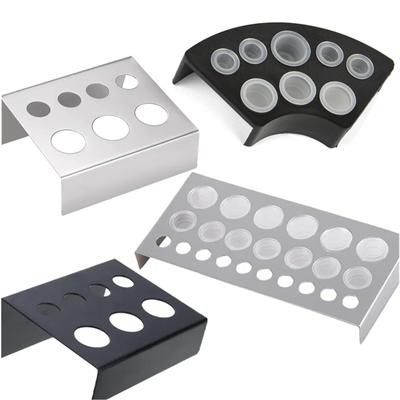 7 Gaten Tattoo Inktbeker Houder Standaard Tattoo Gereedschap Pigment Zwart Container Make-up Accessoires voor Body Art Benodigdheden