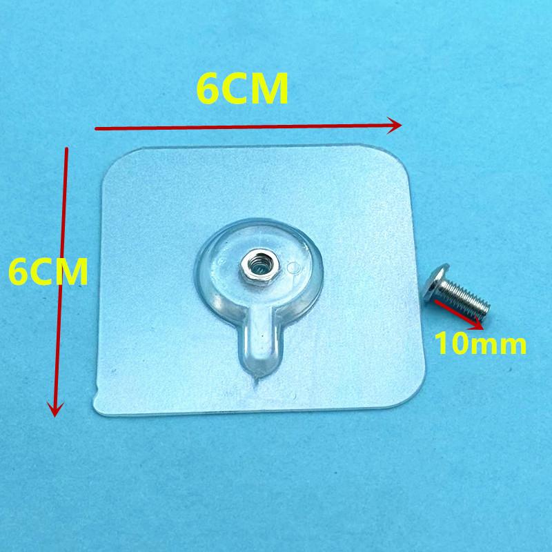 

1 шт. Самоклеящийся крючок Прочные клейкие гвозди Крючки Плакат Бесшовный настенный стикер Крючок Прозрачный Кухня Ванная Винтовой держатель