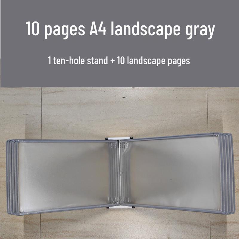 A4 Wandmontierter Klapp-Aktenordner, 5-seitiger SOP-Displayständer