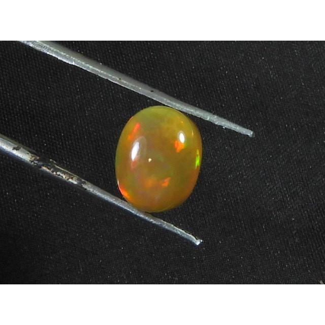 6X8X5MM Natural Ethiopian Welo Fire Opal Oval Healing Crytsal Loose Gemstone SK-3204