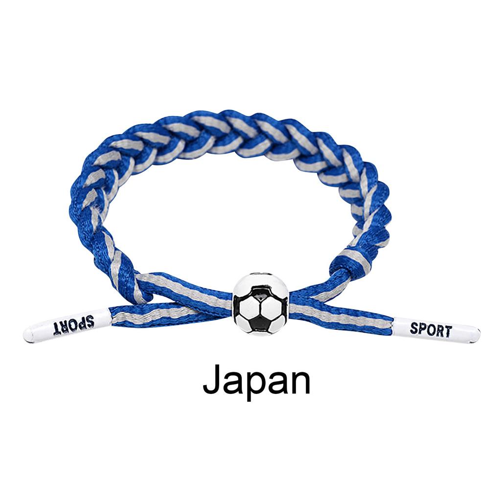 Football Team Fan Support Identification Woven Bracelet