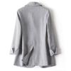 Ladies Spring Relaxing Notched Lapel Long-sleeved Sweatshirt Cardigan Suit Jacket