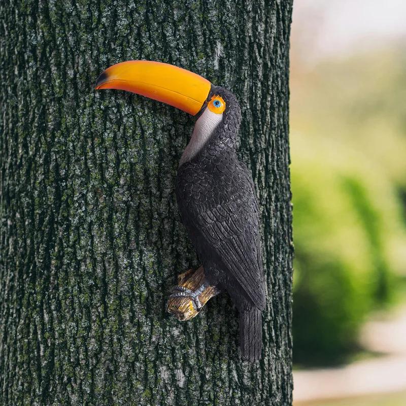Peco Parrot Wall Hanging Resin Craft Wall Decorative Birds Room Decoration Garden Outdoor Home Decoration