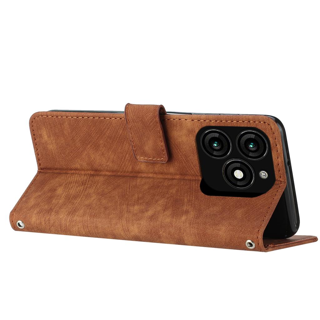 For TECNO Spark 20 Skin Touch Wallet Case PU Leather Stand Flip Phone Cover