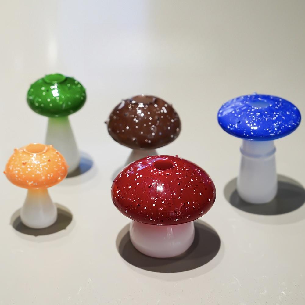 Mushroom Home Glass Vases Interior Decor Mini Desktop Flower Vases for Small Bouquets Room Decorations Home Tabletop Decor Gifts