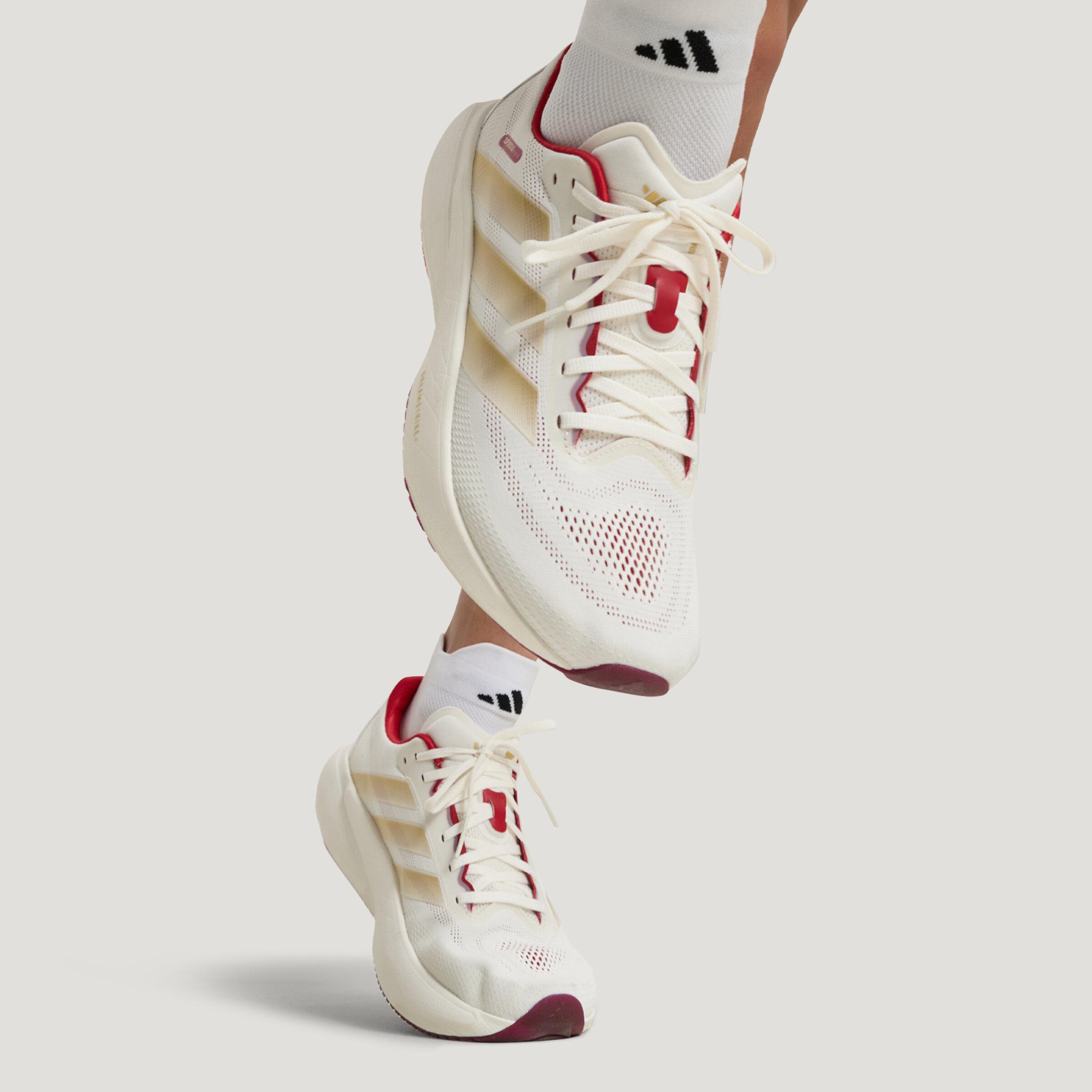Adidas SUPERNOVA RISE 3S Mesh Running Shoes Unisex Bright White 40.5