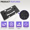 Car Front Bumper License Plate Mounting Holder Bracket w/Screws 84524301 GM1068208 For 2019-2023 Chevrolet Chevy Malibu LT 1-10X